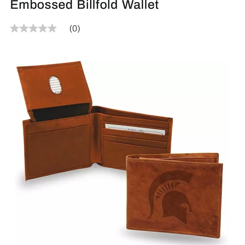 Rico Michigan State Embossed Leather Wallet